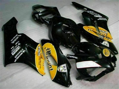 Carénage Moto Honda CBR 1000 RR 04-05 - Jaune Noir Bon Marché