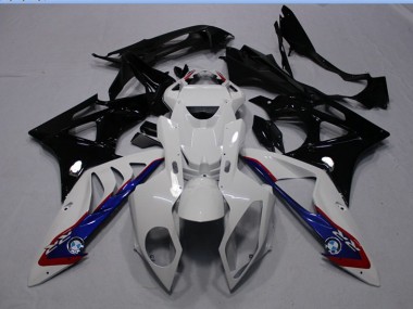 Carénage Moto BMW S1000RR 09-14 - Blanc Noir Bleu Bon Marché